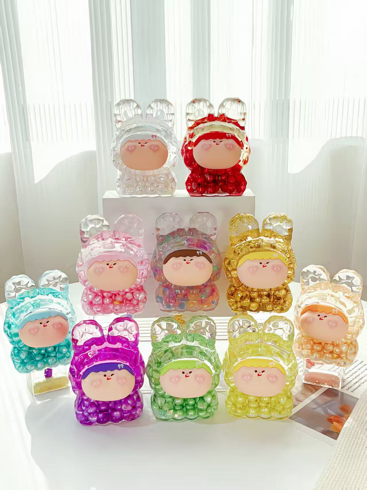 【12cm巨无霸】入油流沙夜光珍珠阿玛莉莉丝李四拉布布Labubu摆件