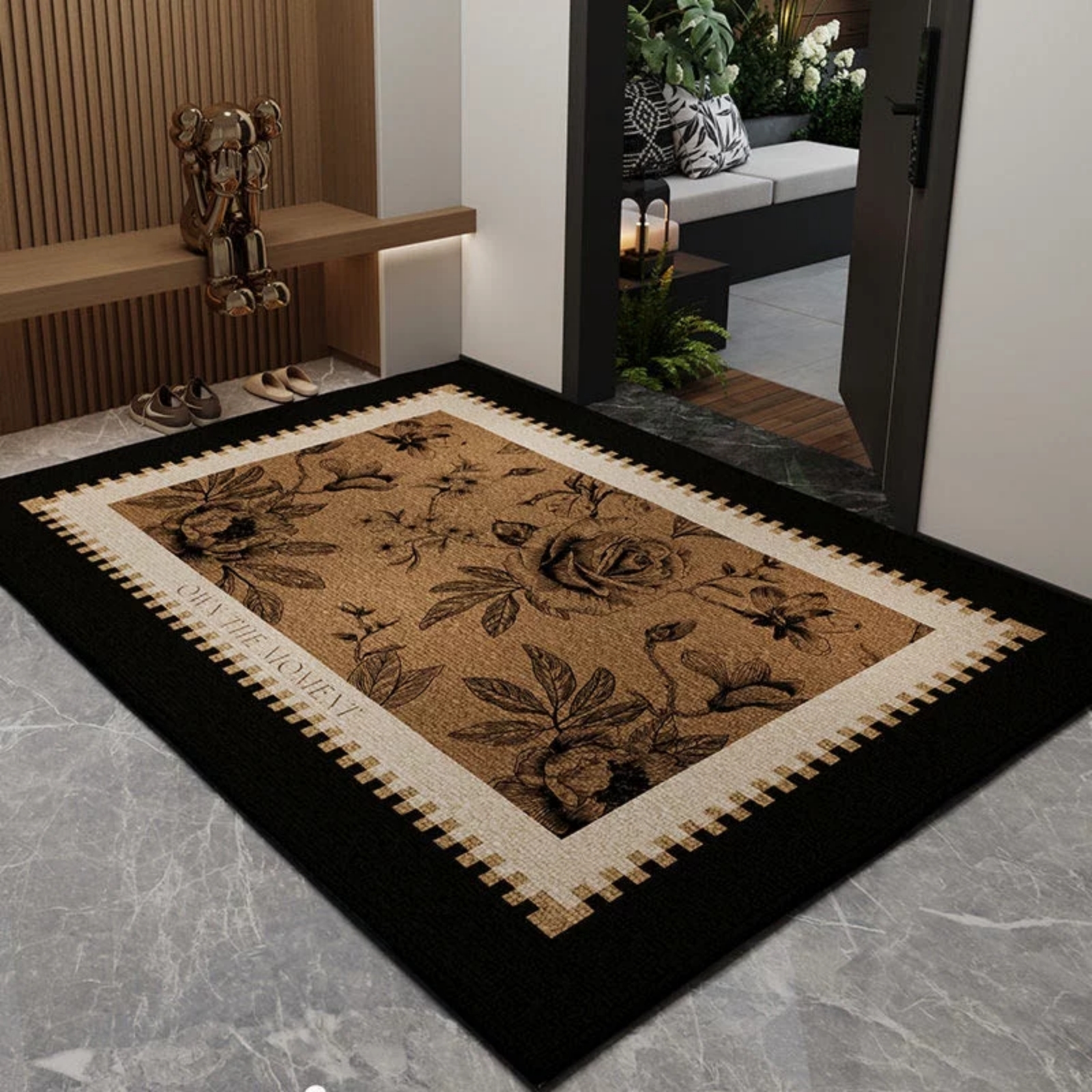 可擦免洗吸水皮革入户门垫，玄关地垫大门口地垫，过道地垫入户门垫