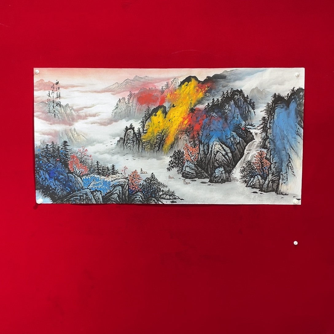 国画凌行志手绘作品