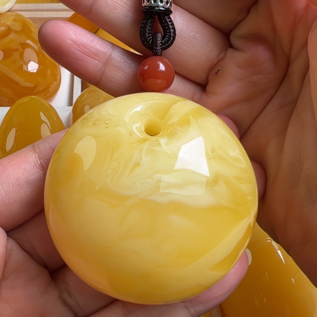 蜜蜡毛衣链未镶嵌无优化