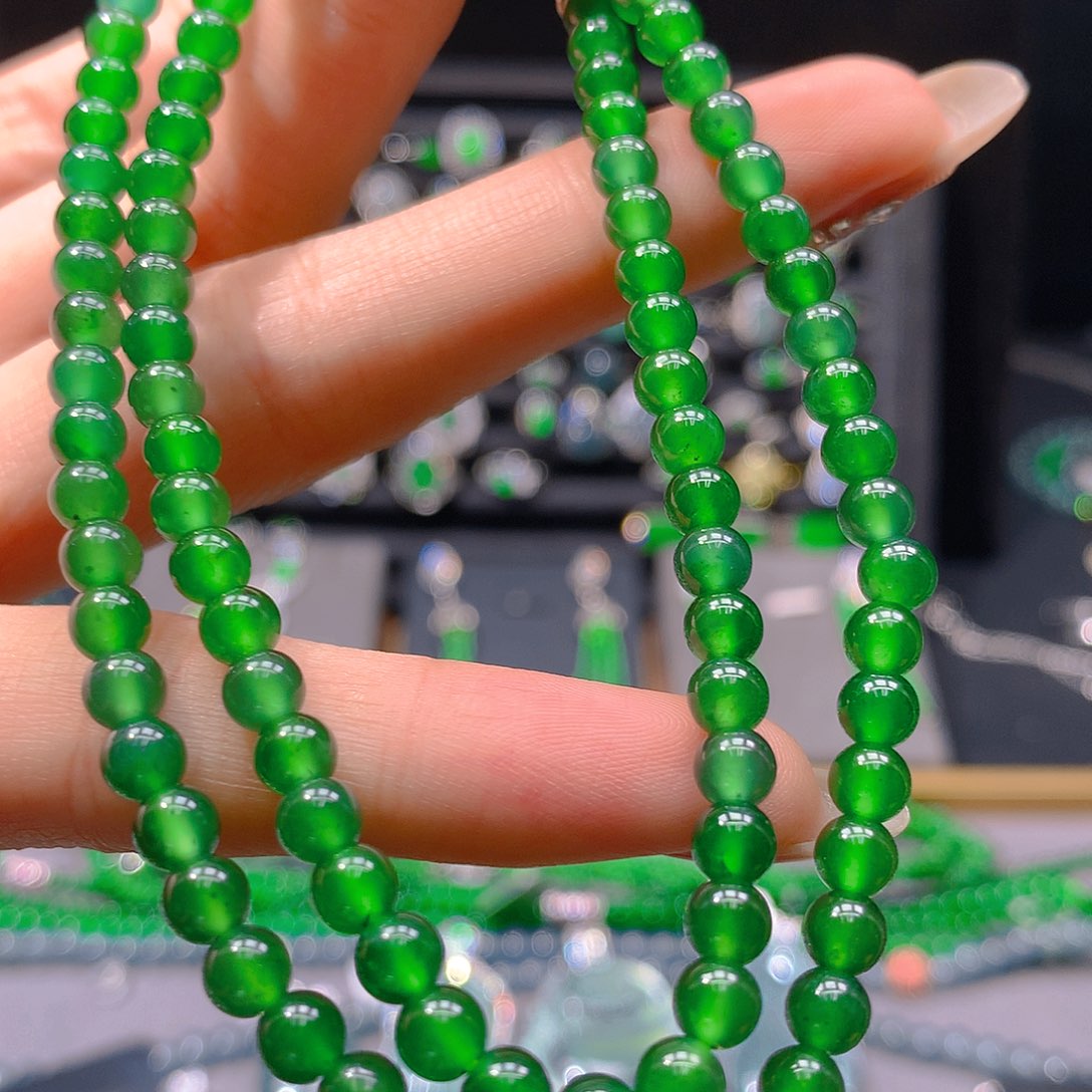 翡翠未镶嵌耳饰天然翡翠