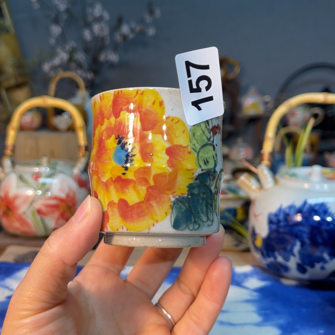 杯素浅陶瓷手工手绘