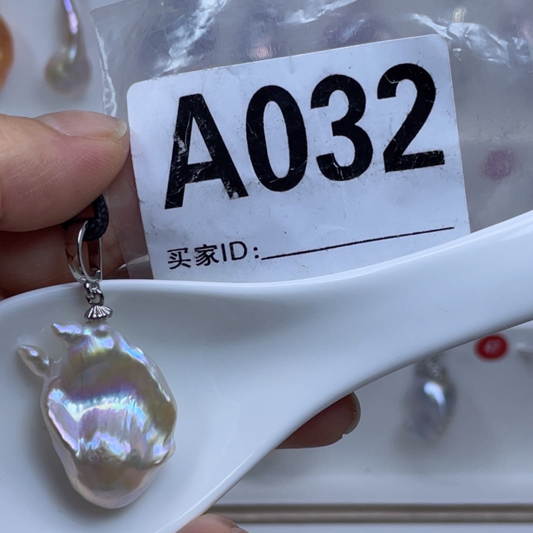 淡水珍珠巴洛克银S925镶嵌落*