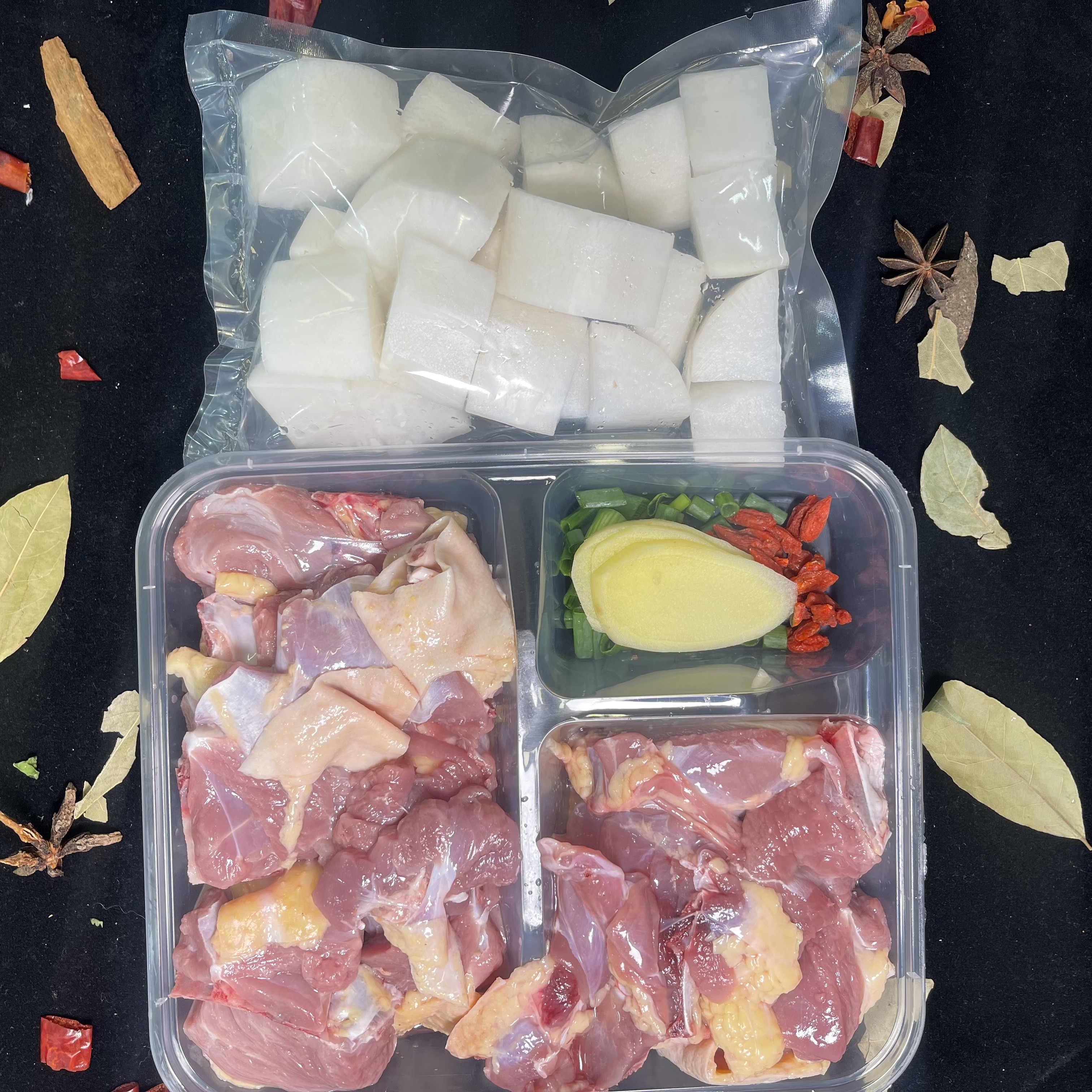 现杀滋补鸭肉炖萝卜(约350g—400g)