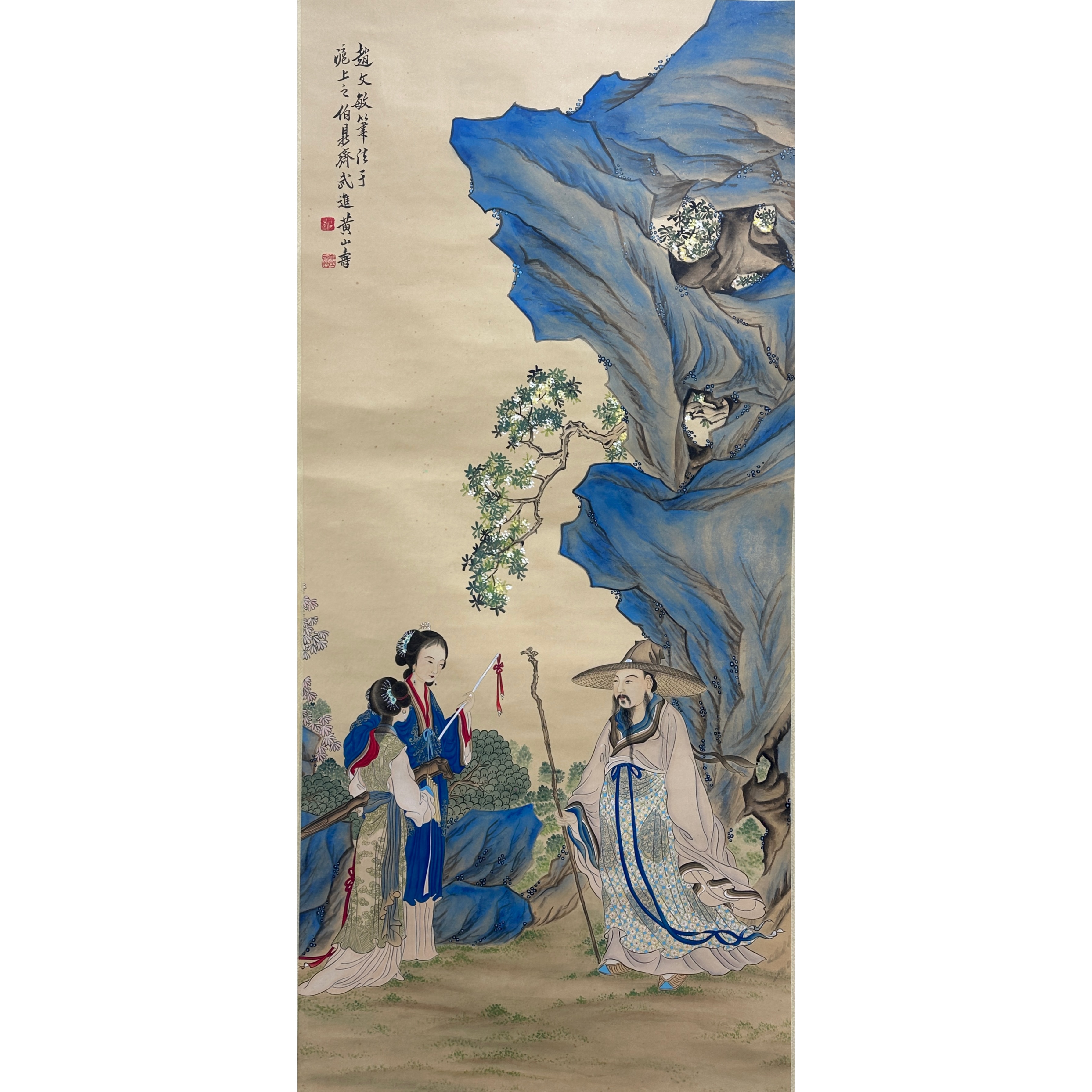 Lot 2838 黄山寿 《人物》 129cm*59cm.