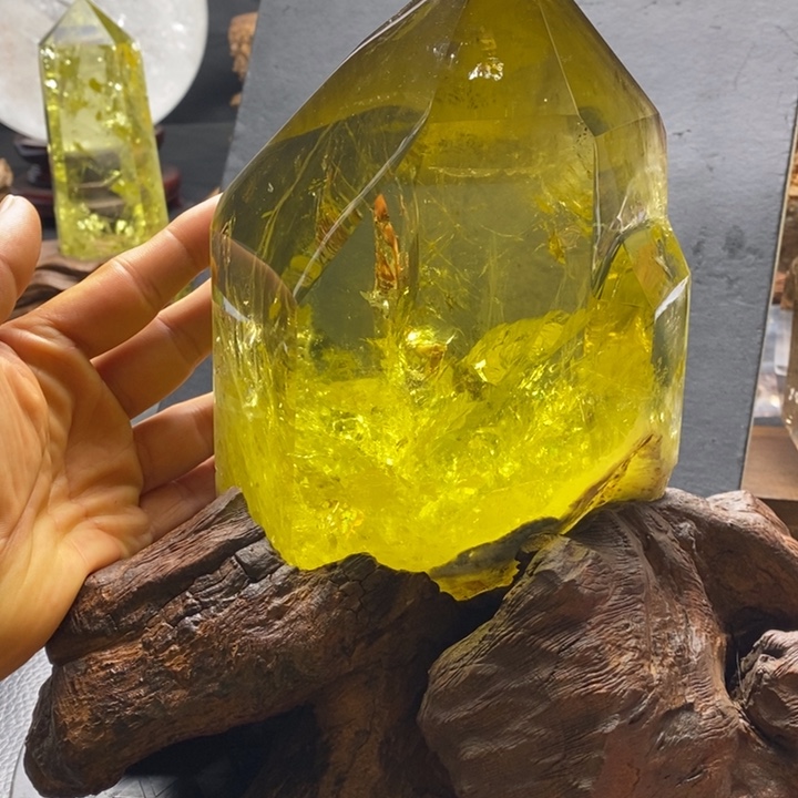 水晶天然水晶居家办公摆件未镶嵌