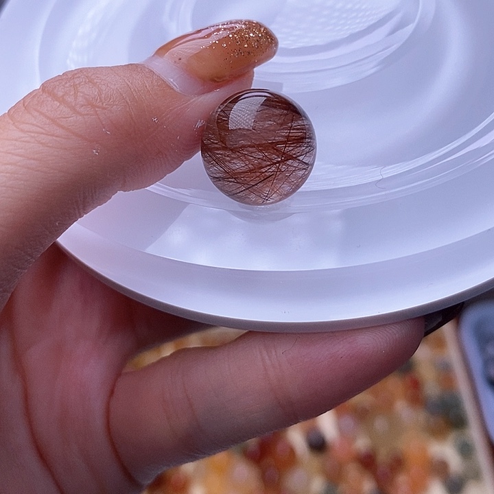 水晶天然水晶定制打孔不退换未镶嵌