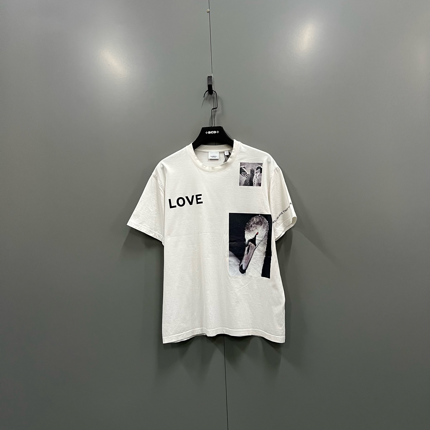 99新 BURBERRY/博柏利 h826 蒙太奇印花短袖 S码 102852