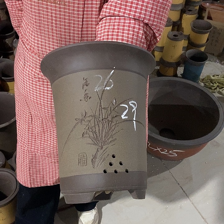 紫砂花盆紫砂花盆