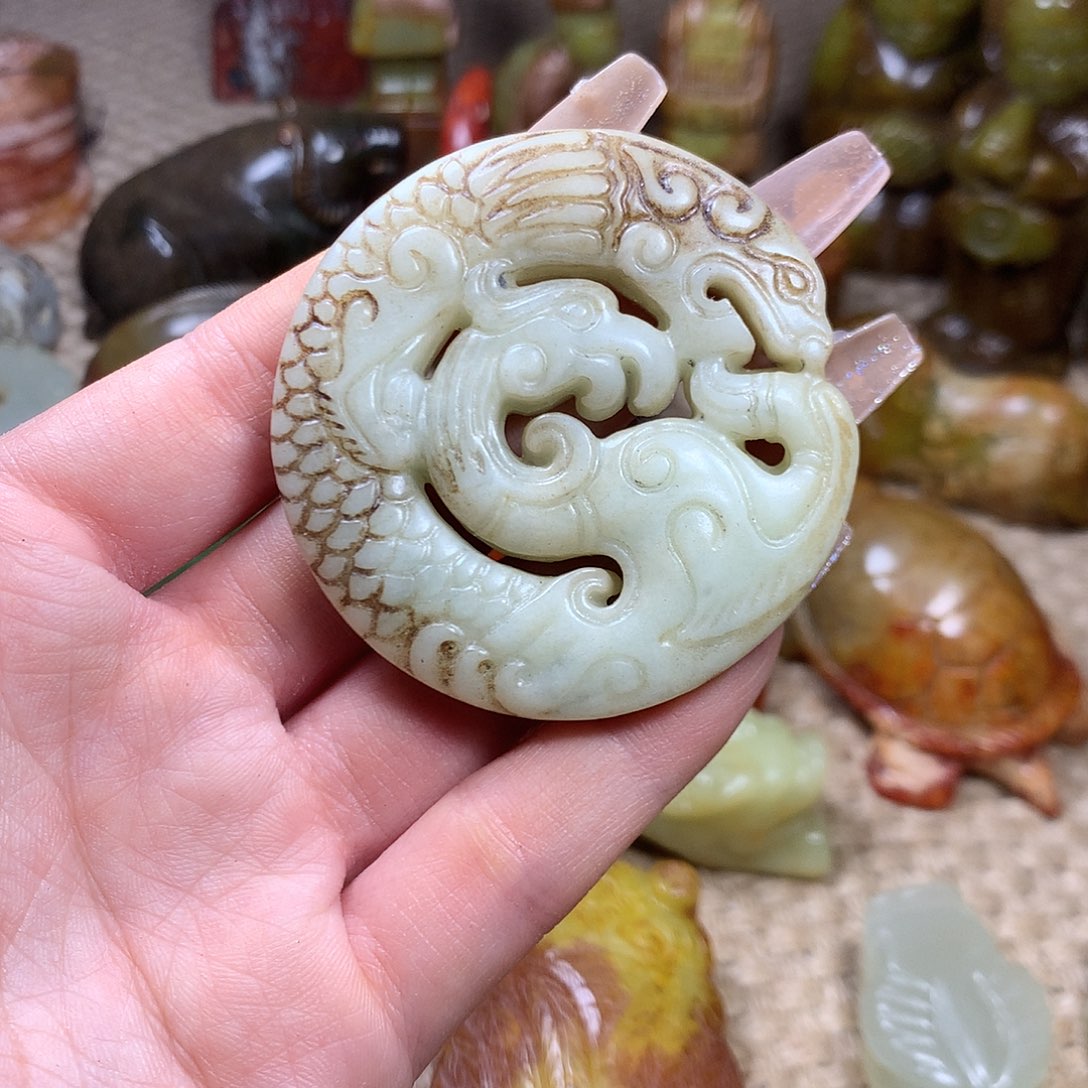 白玉菩提吊坠挂件