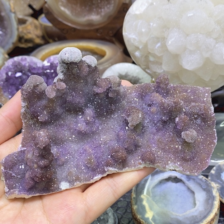 未镶嵌珠宝半成品水晶奇石啵啵摆件