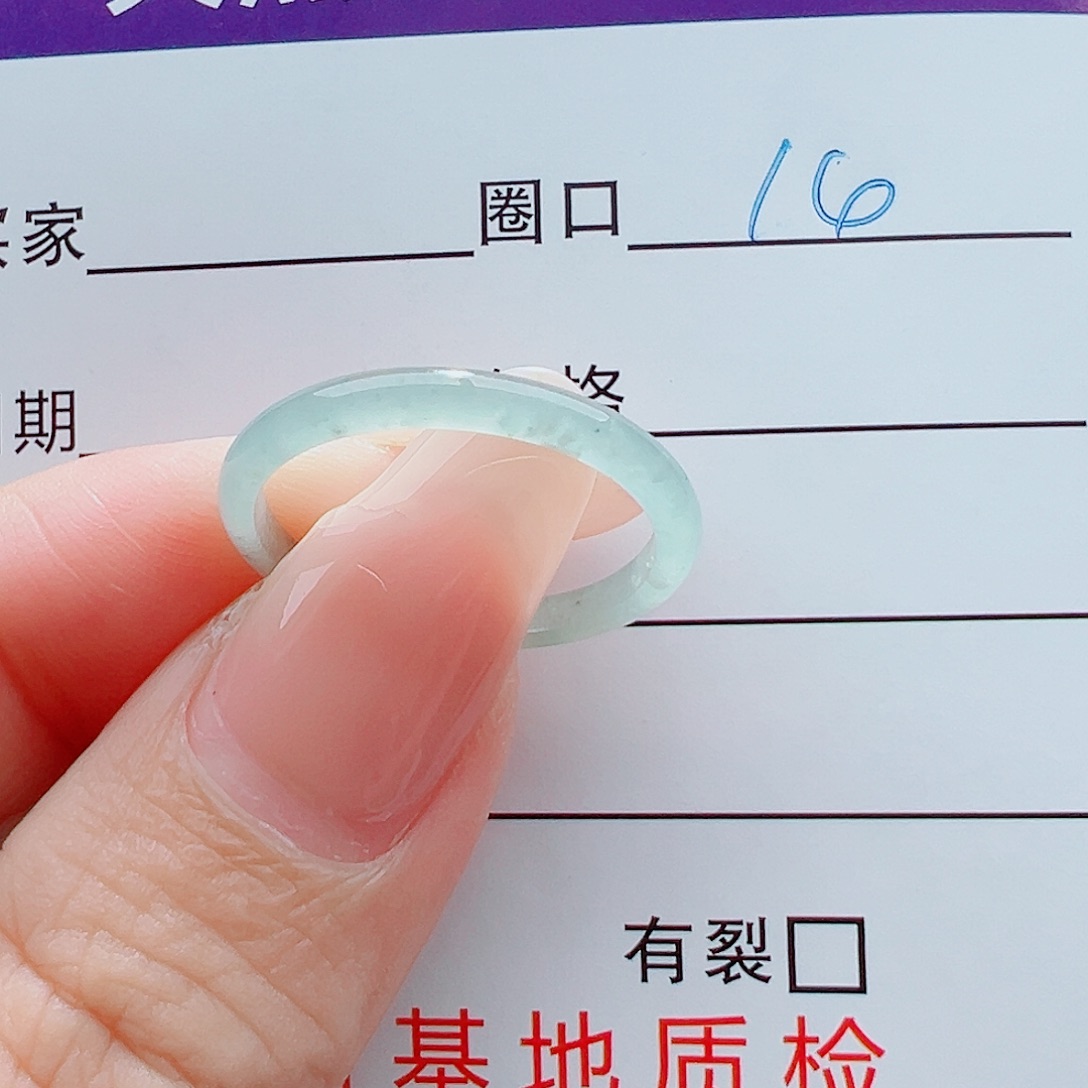 未镶嵌戒指翡翠戒圈