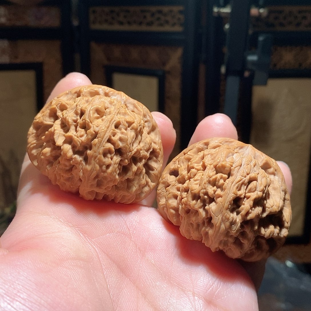 文玩核桃把件49南疆石