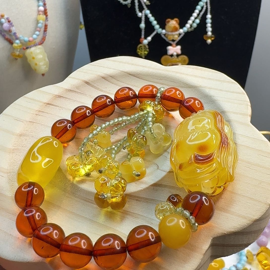琥珀手链未镶嵌琥珀手串