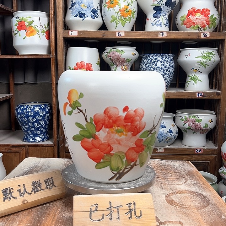 摆件苹果牡丹新款陶瓷