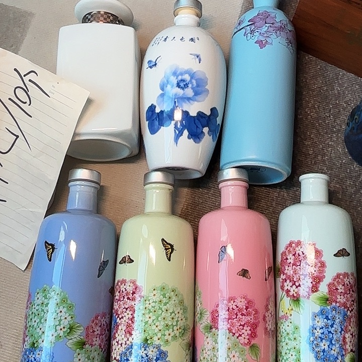 上面三款各发2个 下面牡丹各发1个