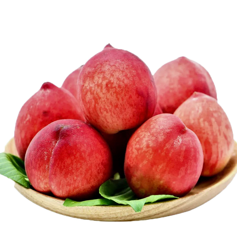 【带箱5-5.5斤】正宗湖北露天小红桃水蜜桃新鲜脆甜桃毛桃孕妇水果J