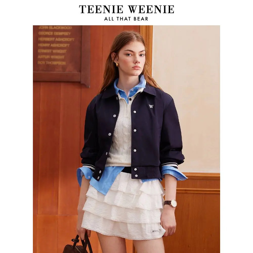 TeenieWeenie小熊25春新款潮流时尚翻领休闲舒适夹克TTJJ251207P