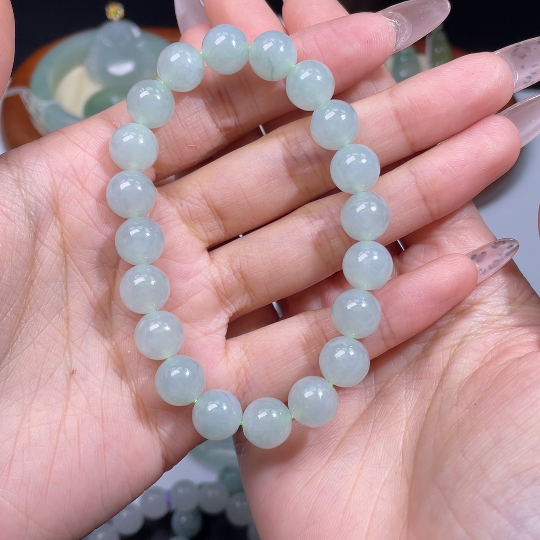 翡翠手链未镶嵌万*善手串