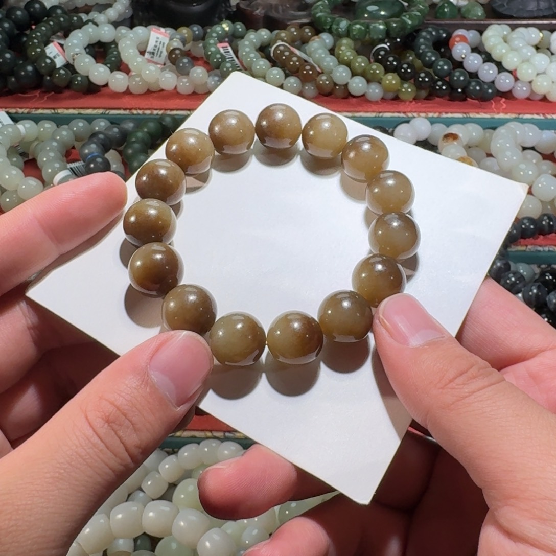 和田玉未镶嵌手链