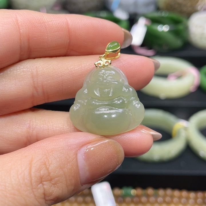 和田玉手镯60圈口 编号73贵妃镯未镶嵌