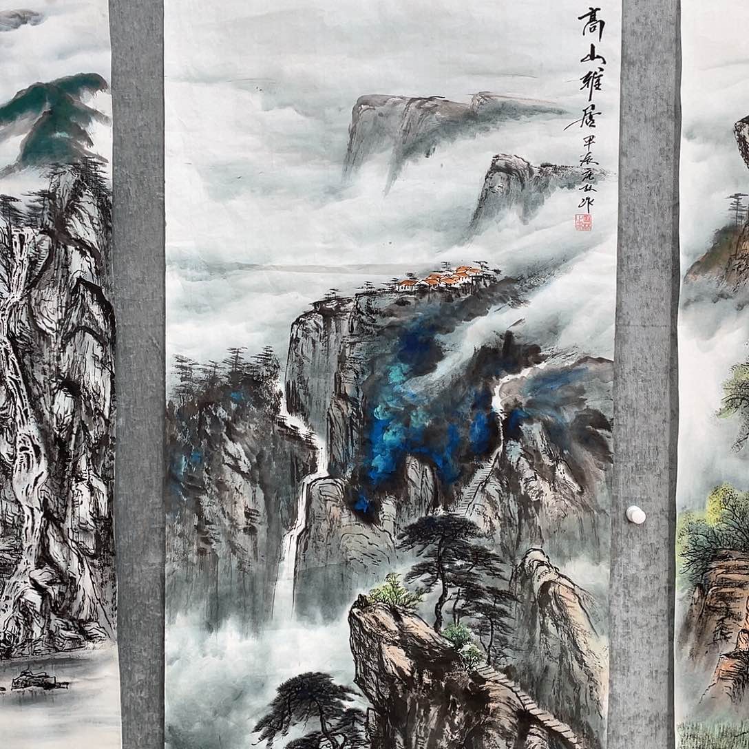 国画未****丁绘画作者庞林画心