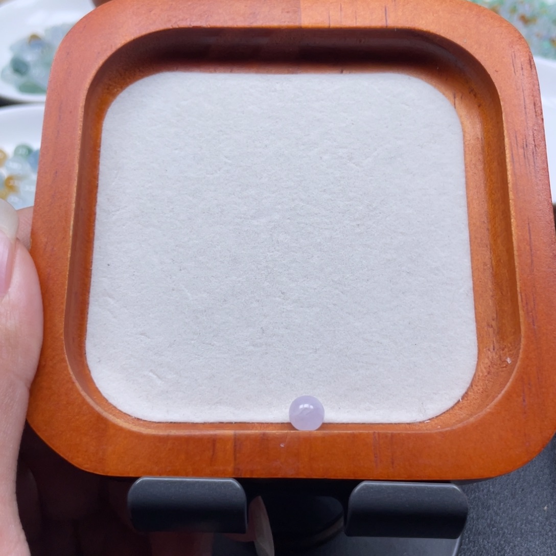 翡翠未镶嵌颈饰珠子卡6纹裂