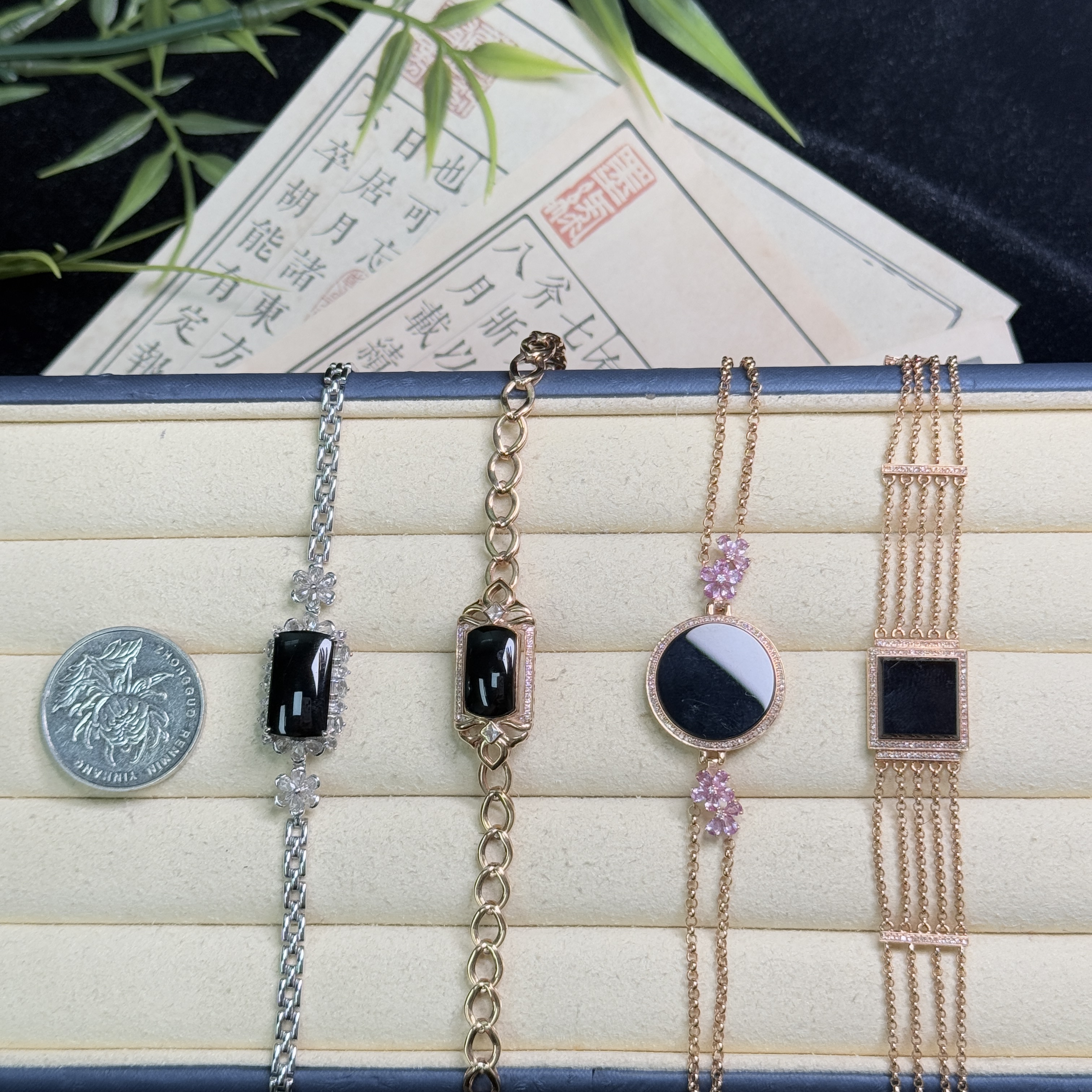 思懿珠宝  18K墨翠手链-13800-1-GJ-多样性发一