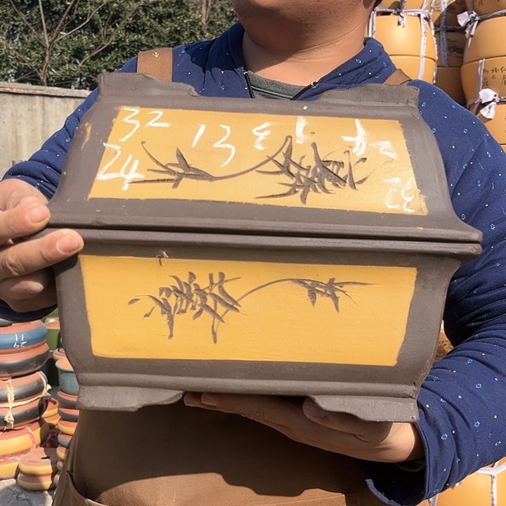 紫砂紫砂花盆盆栽