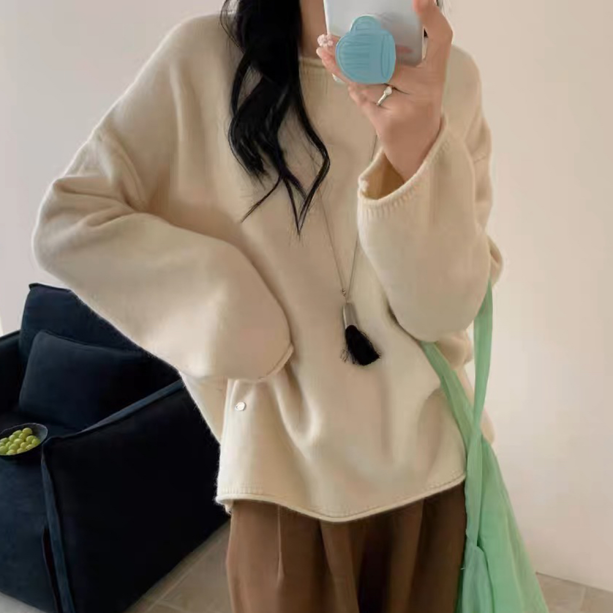 “温柔感松弛感拉满”韩系毛衣