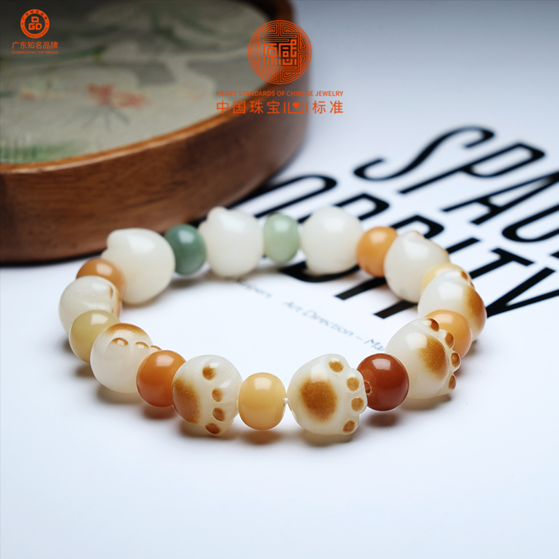 【原感】萌系爪印元素！热销菩提多彩手串，时尚百搭