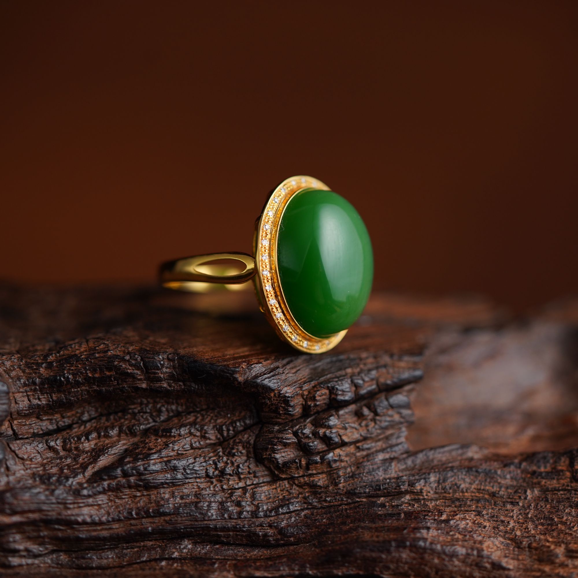 左边婷姐丨和田玉戒指（WCB5031007）