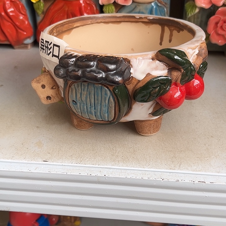 粗陶材质多肉花盆