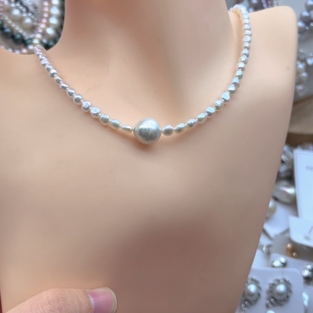淡水珍珠未镶嵌颈饰