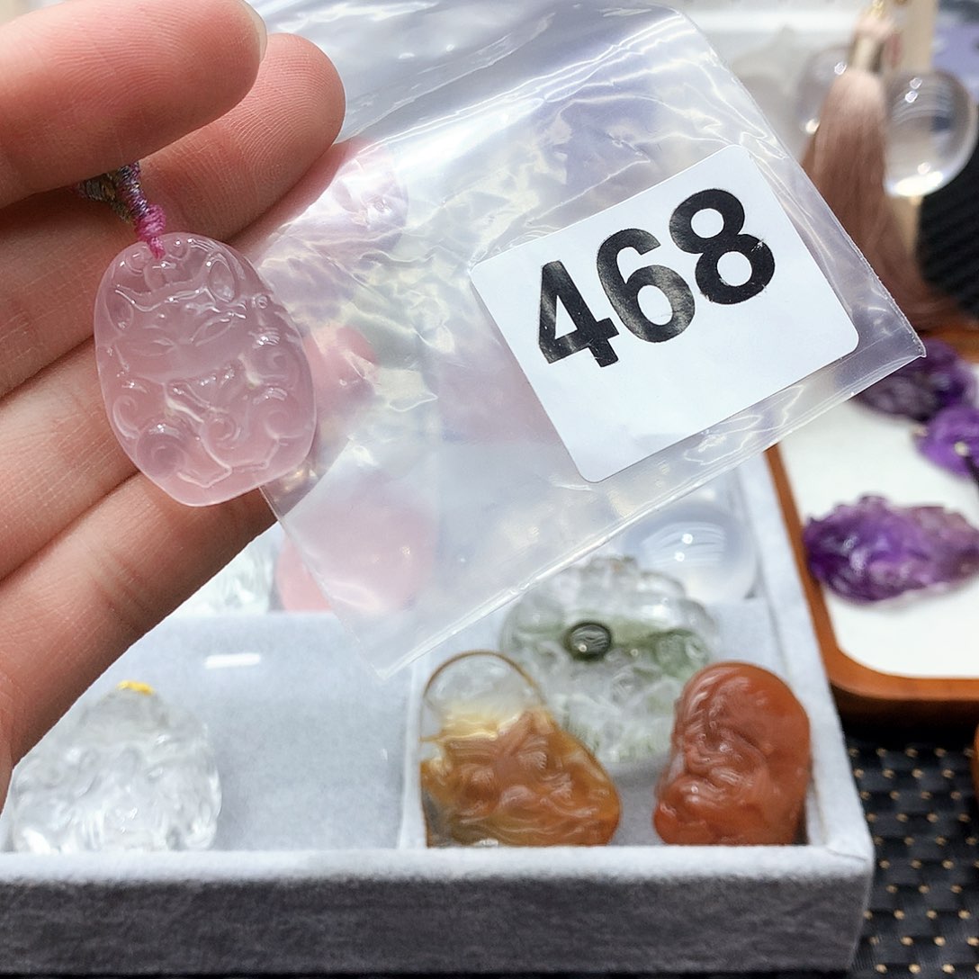 水晶颈饰未镶嵌吊坠