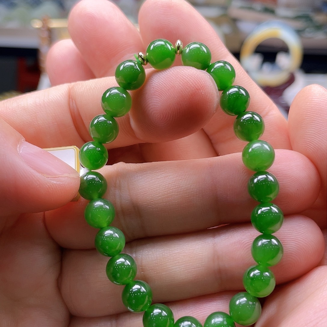 和田玉（碧玉）手链未镶嵌