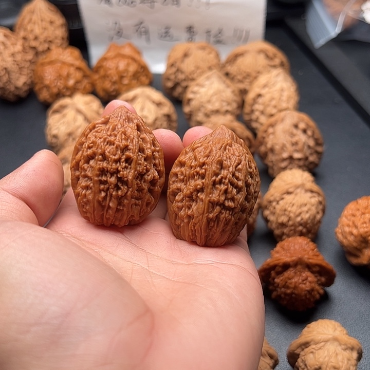 吊坠文玩核桃36尺大蒜头中拍送古蟾