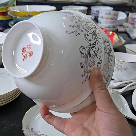 瓷片微瑕6寸2个面碗66666666