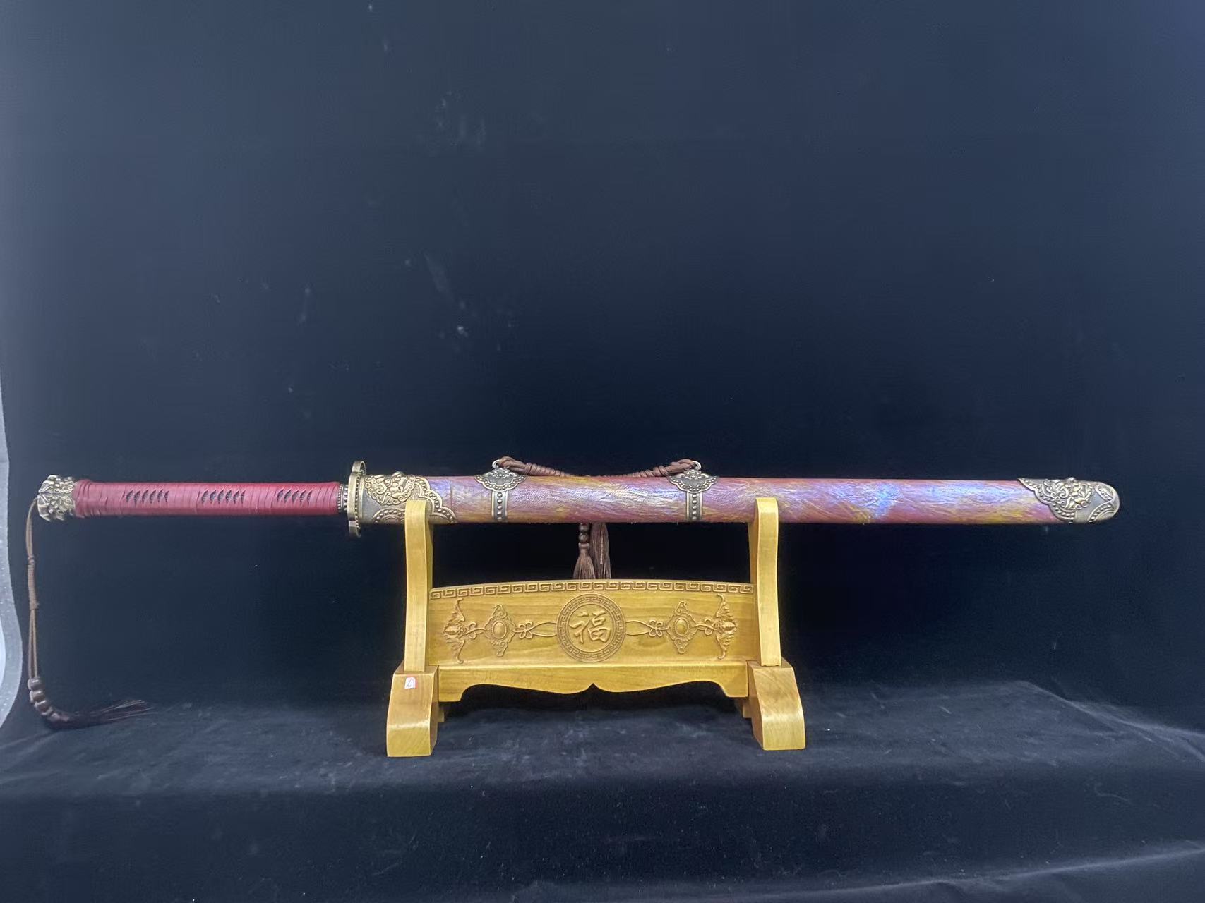新疆专场【虹渊唐刀】龙泉刀剑未开刃摆件收藏品