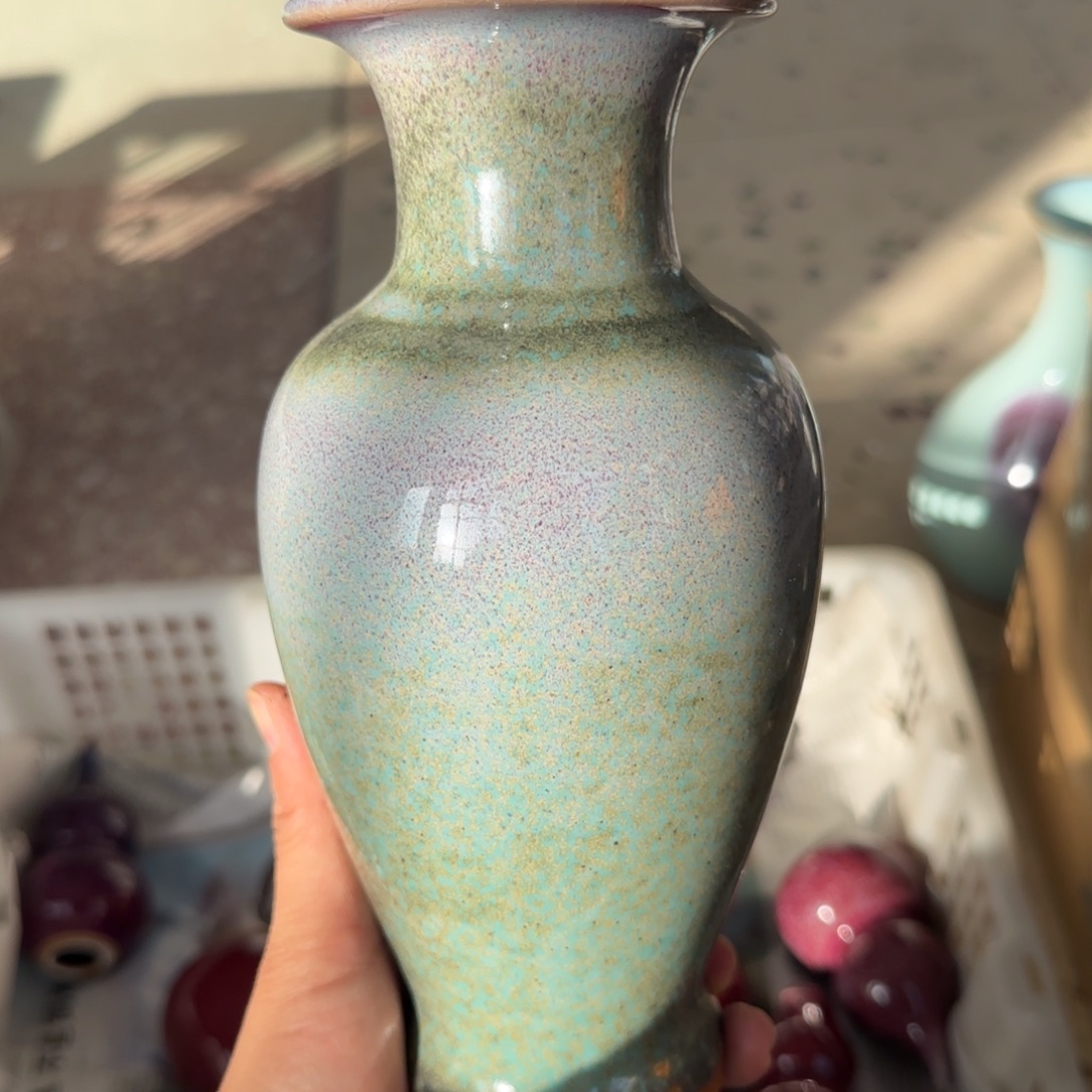 摆件瓷郑家钧窑摆件