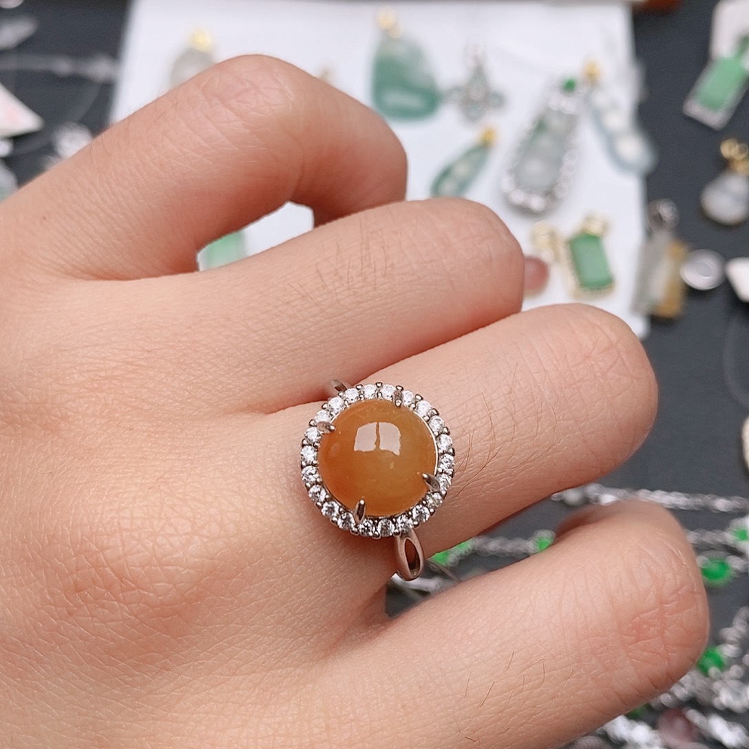 翡翠银S925镶嵌颈饰