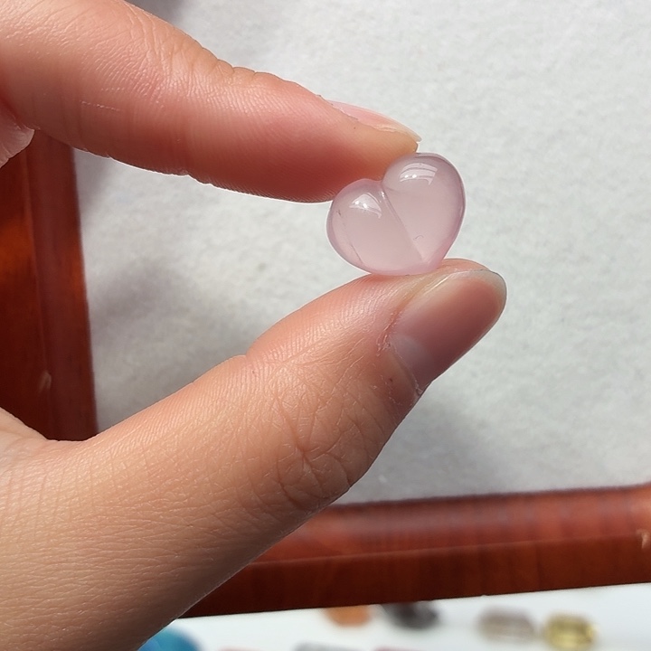 水晶银S925镶嵌珠宝半成品粉水屁桃