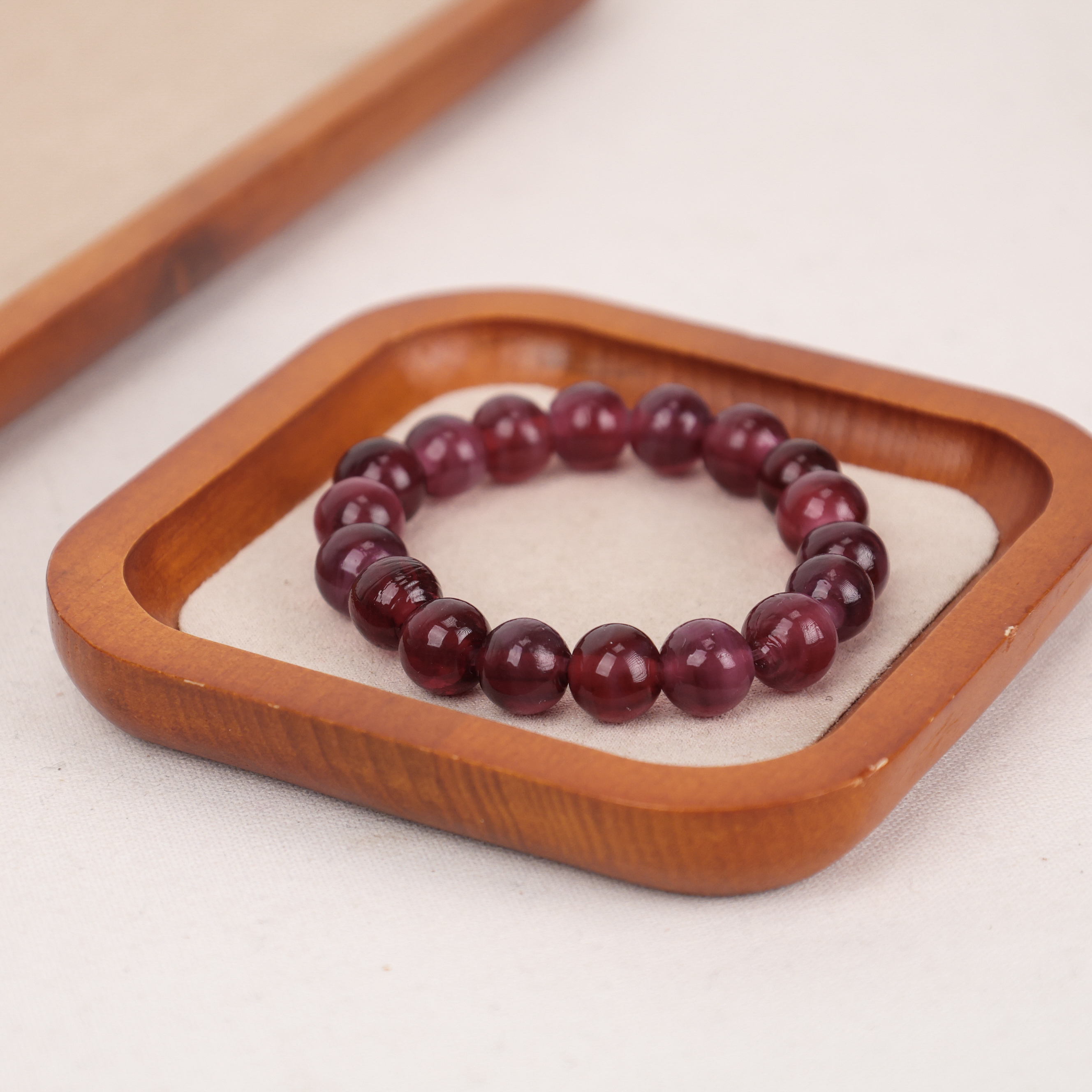 合金手链 LZ1560-1 金红料紫色台湾老师琉璃手串