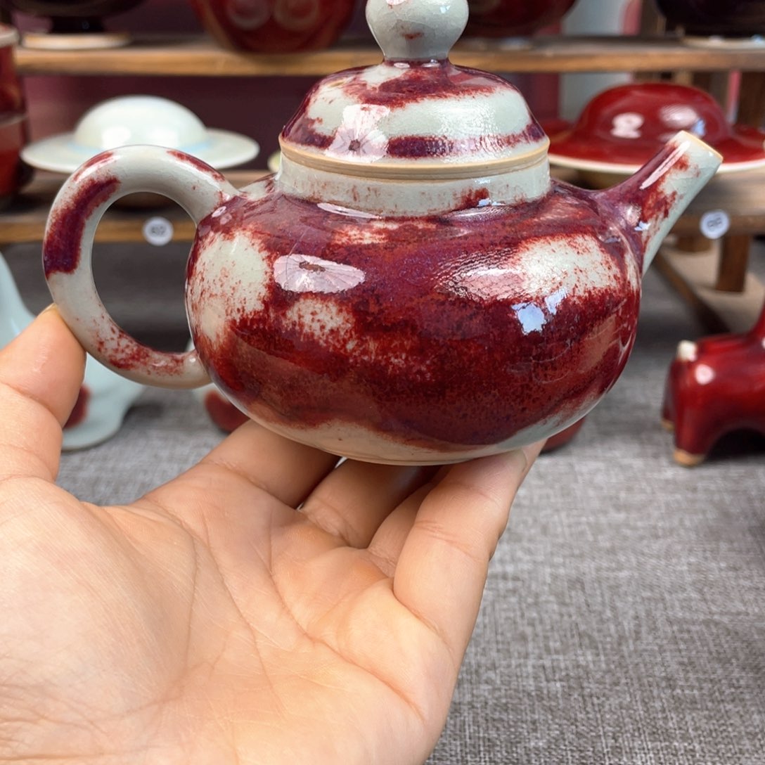 瓷片钧瓷茶器……微微瑕