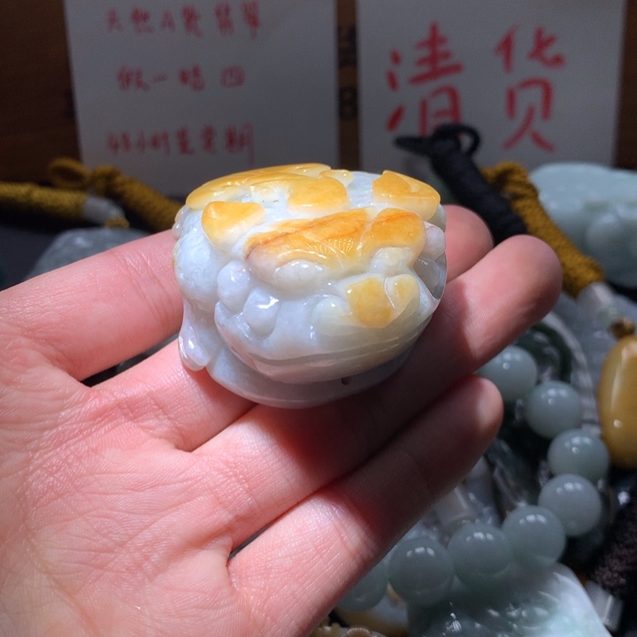 翡翠未镶嵌颈饰保真天然a货翡翠