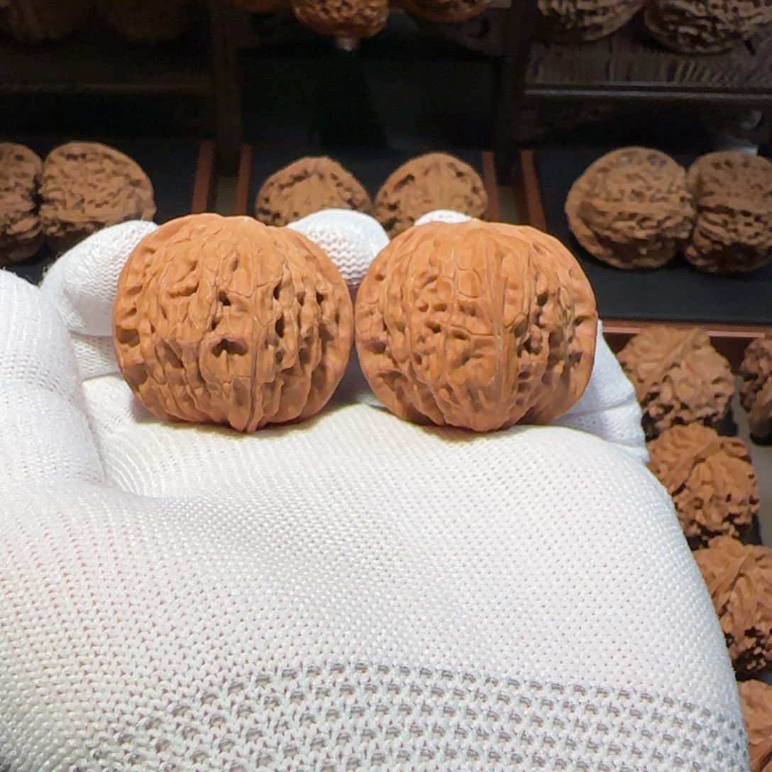 文玩核桃把件39尺全品磨盘