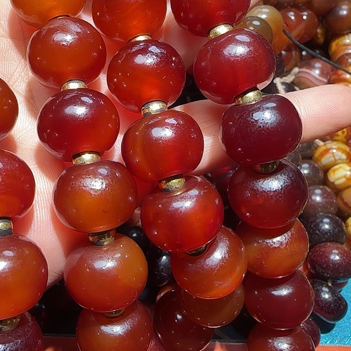 青***轩玛瑙/玉髓未镶嵌颈饰