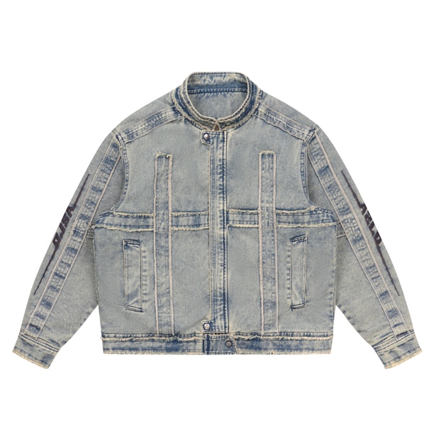 24770/牛仔加厚潮牌外套冬款