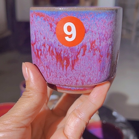 杯原矿釉手工制作钧瓷