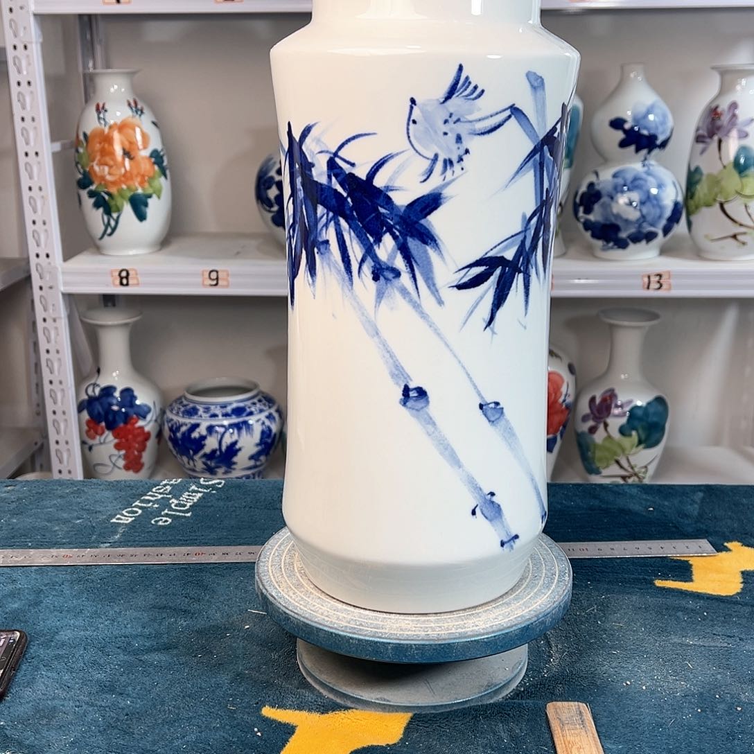 摆件景德镇陶瓷书竹